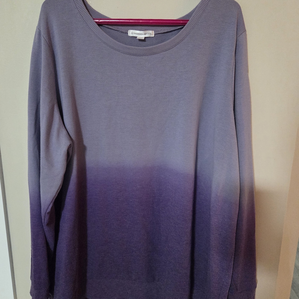 Warehouse Purple Gradient Sweatshirt